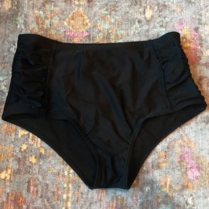 Smart and Sexy Black High Waisted Bikini Bottoms